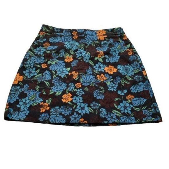 NWOT Loft Women's Multi Color Forest Blooms Floral Pencil Mini Skirt Size 6 - Picture 2 of 7
